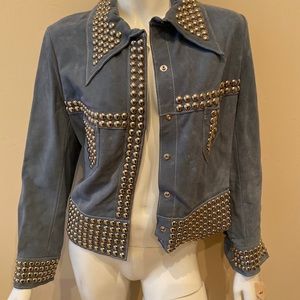 Baby Blue Suede Jacket